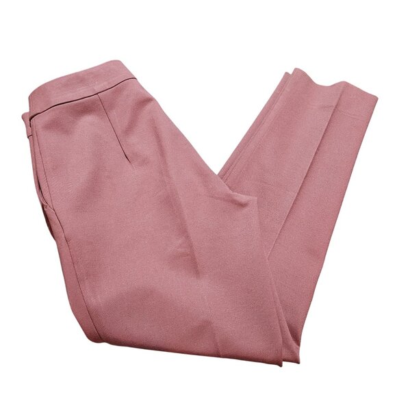 Max Mara Women's Slim Fit Mauve Trousers Quiet Luxury Business Court Core sz 8 - Picture 4 of 16